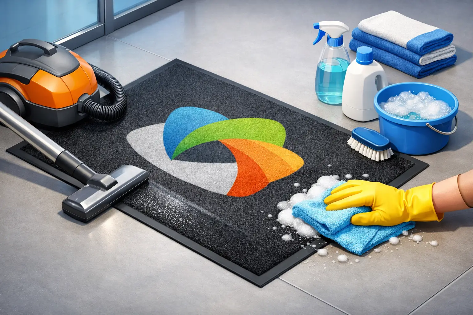 How to Clean Logo Mats Without Damaging Them