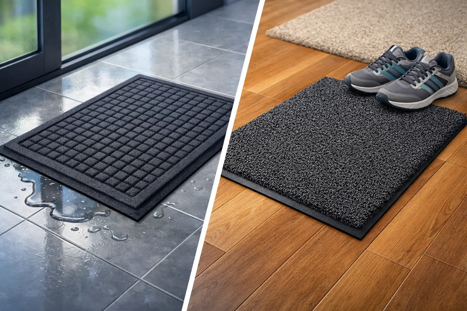 WaterHog Versus Vinyl Loop: Which Mat Fits?