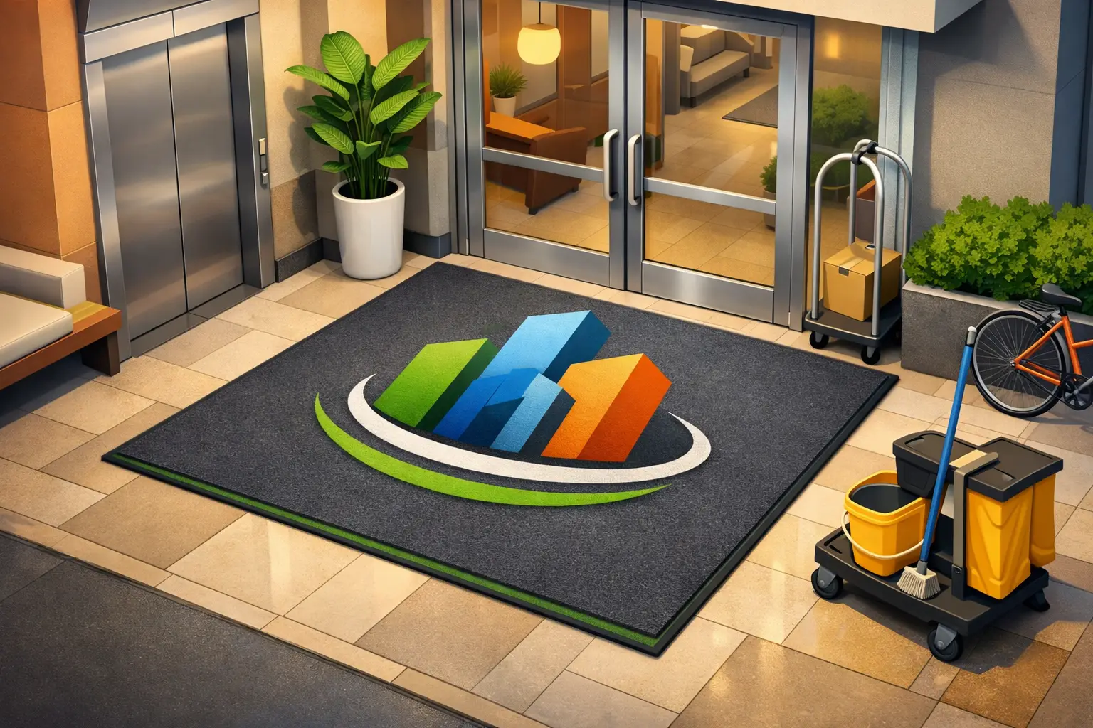 Apartment Logo Mats That Work Harder