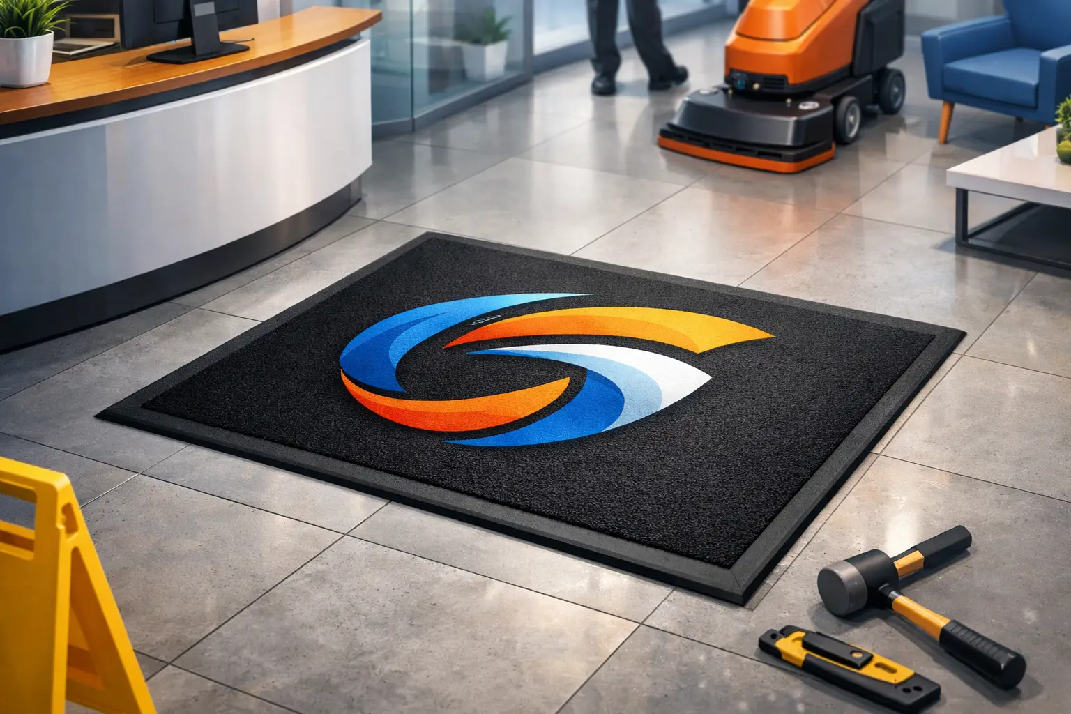 Custom Logo Floor Mats That Work Hard