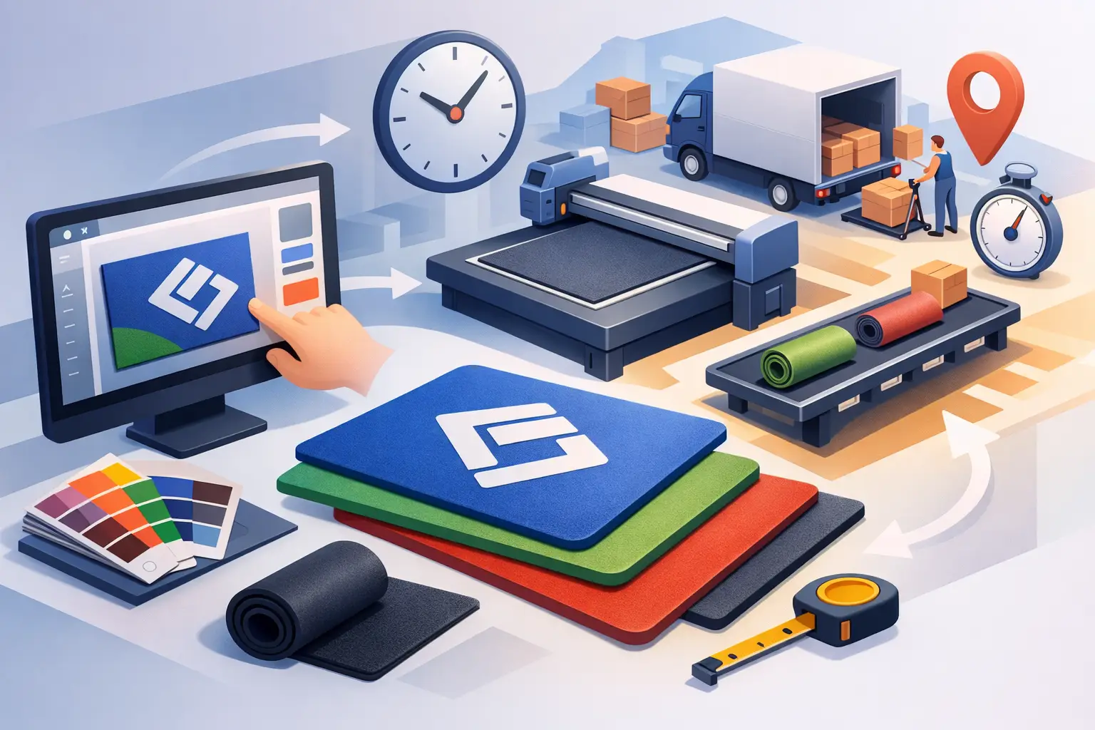 How to Order Custom Mats Without Delays
